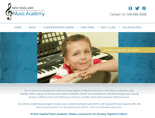 Tablet Screenshot of nemusicacademy.com